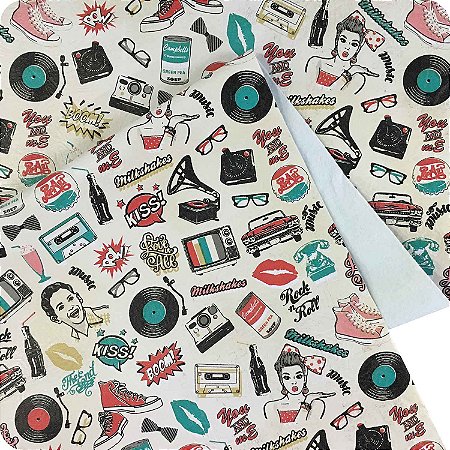 Corino Estampado No Metro Para Puffs Estofados Sofás Vintage