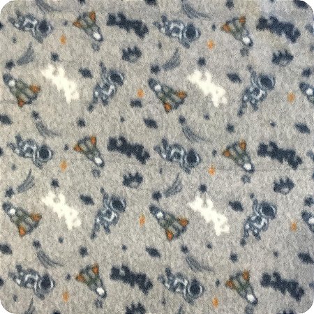 Tecido Soft Estampado 1m X 1,60m Astronauta Para Mantinhas