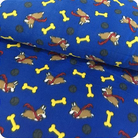 Tecido Soft Estampado 1m X 1,60m Cachorrinho Para Mantinhas