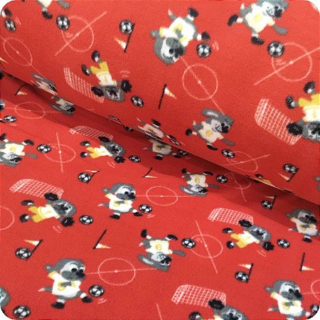 Tecido Soft Estampado 1m X 1,60m Vermelho