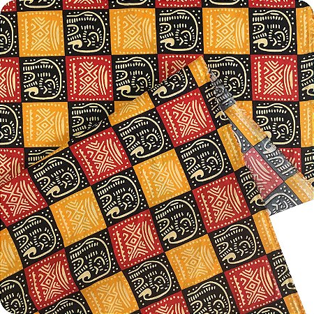 Tecido Oxford Estampado Metro Especial Estampa Africana 51