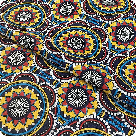 Tecido Oxford Estampado Metro Especial Estampa Africana 52