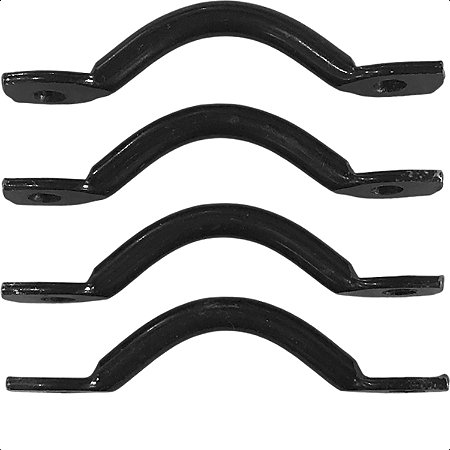 Kit 4x Alça Cavalete Fixação de Metal Para Capota Marítima