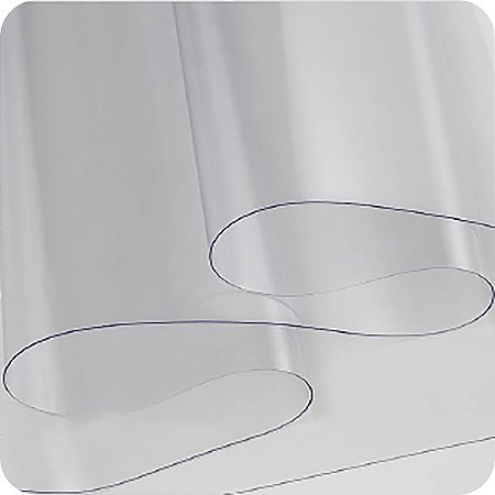 Plástico Cristal PVC 0,18mm 1,40m Largura Transparente