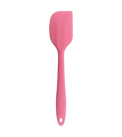 Espátula De Silicone Reta Rosa