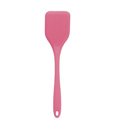 Espátula De Silicone Lisa Rosa