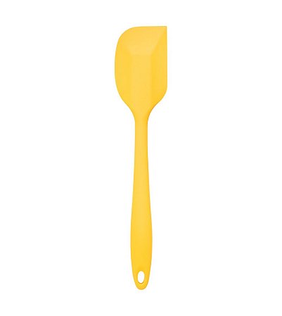 Espátula De Silicone Reta Amarela