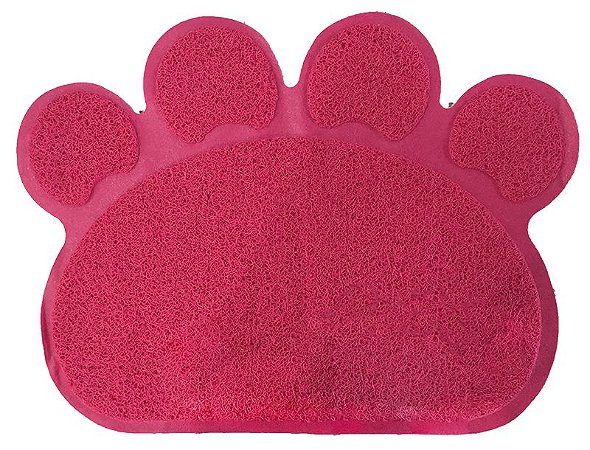 Tapete Pet Pata 46X60cm Vinílico Rosa