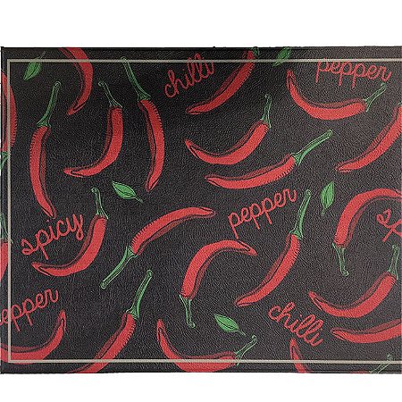 Tapete Cozinha PVC 40x60cm Pimentas