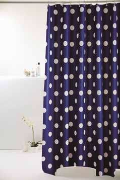 Cortina Box 198X180cm PVC Póa Azul