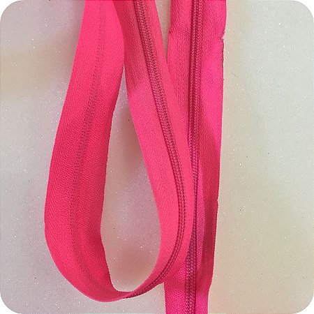 Kit 10m Zíper + 5 Cursores N°5 Rosa