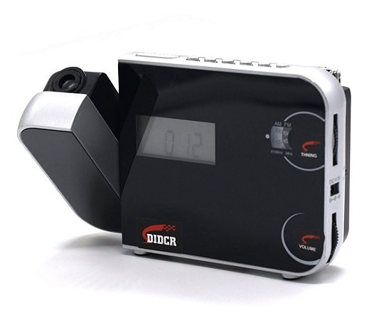 radio relógio com projetor de horas