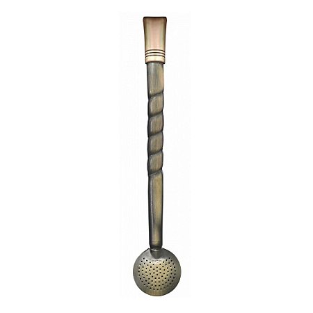 Bomba Artesanal Envelhecida Chimarrão 19cm Torcida