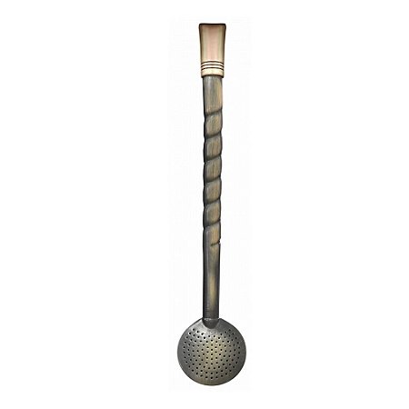 Bomba Artesanal Envelhecida Chimarrão 21cm Torcida