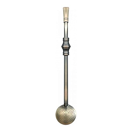 Bomba Envelhecida Chimarrão 23cm Com Anel
