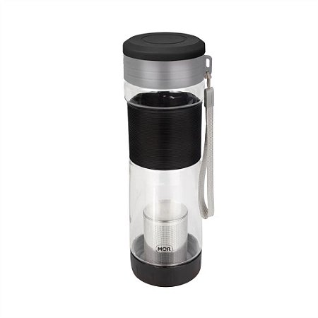 Garrafa com Infusor Preta 550ml Mor