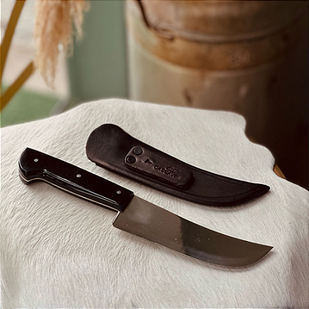 Faca Cascavel 6" Inox 2mm Modelo Naif Cabo Polímero