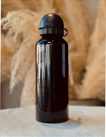 GARRAFA  ALUMINIO LISA 500ML PRETO