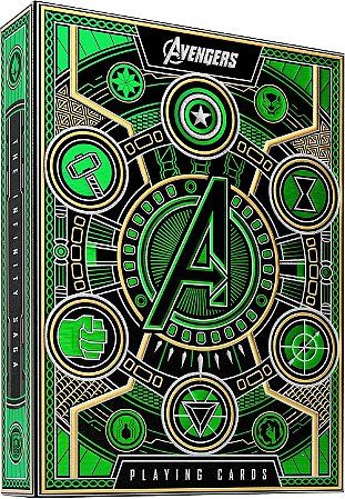 Baralho Avengers | Vingadores | Verde | Edição Premium