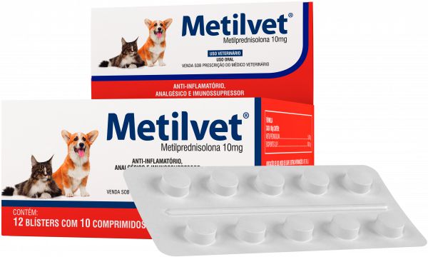 METILVET 10 MG - CARTELA
