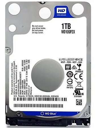 Hd Para Notebook Wd Blue 1 Tb Wd10spzx