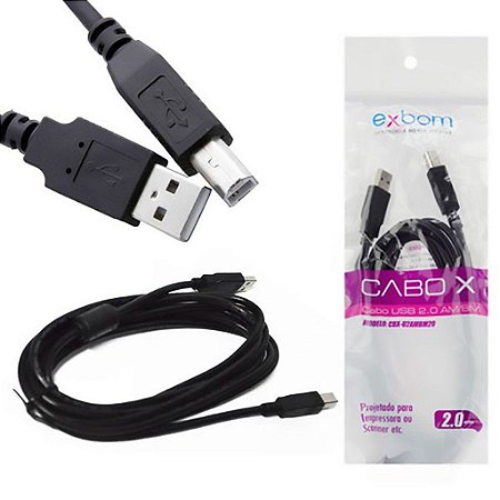 Cabo para Impressora USB 2.0 AM/BM