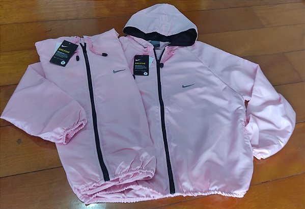 corta vento nike feminina rosa e branca