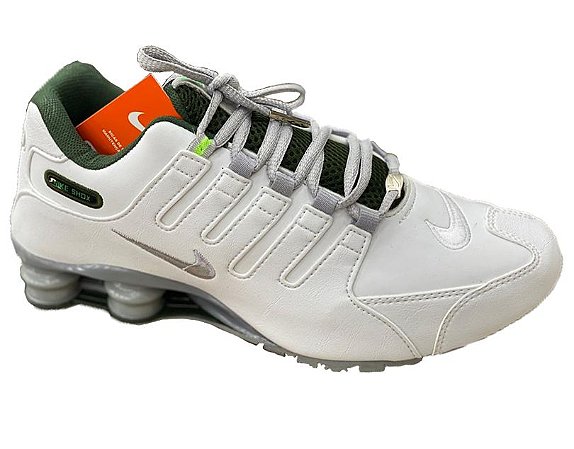 nike shox nz branco e verde