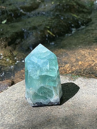 Ponta de Fluorita Lapidada | Cristal de Intuição e Concentração