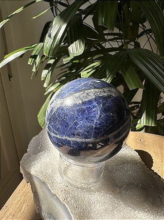 Esfera de Sodalita - Cristal de Foco e Trabalho