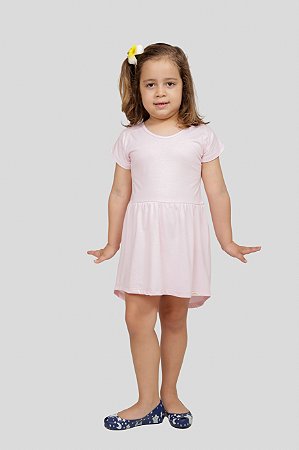 Vestido Kids Hika - Rosa claro