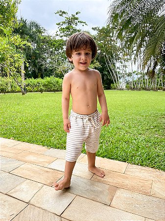 Bermuda Rustica Kids Tiaki Listrada - Caque e Cru