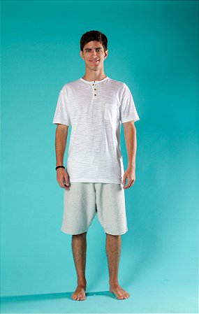 Camiseta Bata Flamê Eco Manaaki - Jasmim
