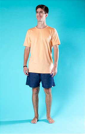 Camiseta Minimalista Lisa - Damasco