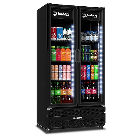 Expositora de Bebidas Refrigerador Visa Cooler 2 Portas IMBERA G326 STYLUS