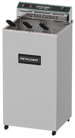 Fritadeira Elétrica Zona Fria de Óleo 18 Litros 8.000w METALCUBAS FOE18P