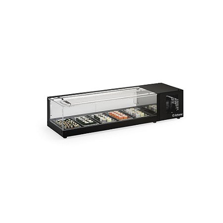 Vitrine Refrigerada de Bancada 1,50m para Doces e Sushi GELOPAR GVRS-150 PR