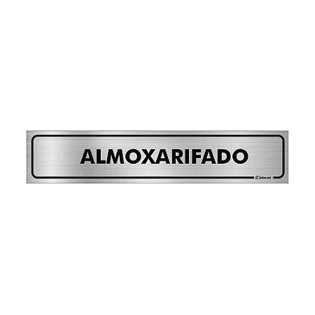 Placa Identificação - Almoxarifado - Aluminio