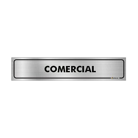 Placa Identificação - Comercial - Aluminio