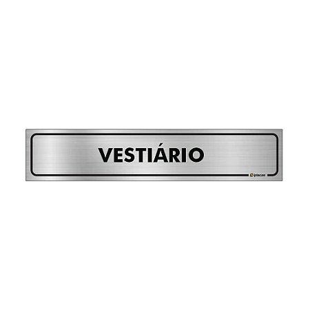 Placa Identificação - Vestiario - Aluminio