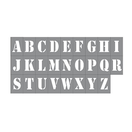 Gabarito Molde Vazado Para Pintura Letras - Vagas Estacionamento 40x30cm