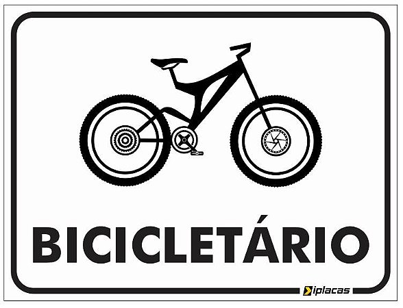 Placa Bicicletário