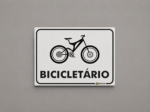 Placa Bicicletário
