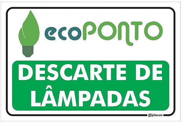 Placa Descarte de Lâmpadas