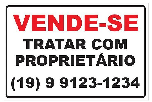 Placa Vende Se Iplacas Sinalização