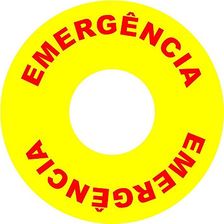Etiqueta - Botão de Emergência