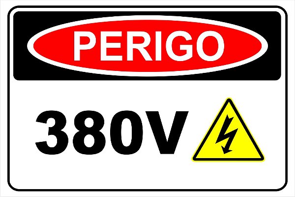 Etiqueta - Perigo 380V