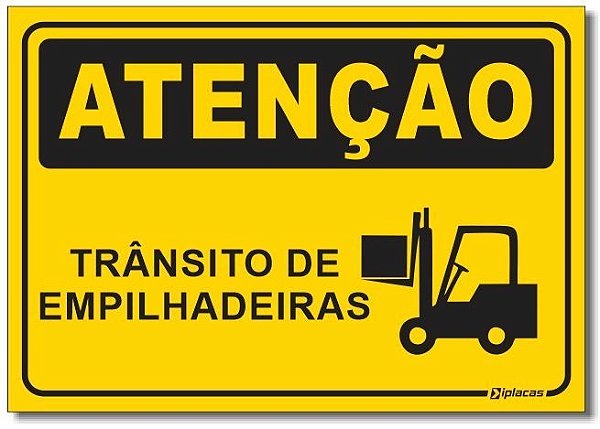 Atenção - Trânsito de Empilhadeira