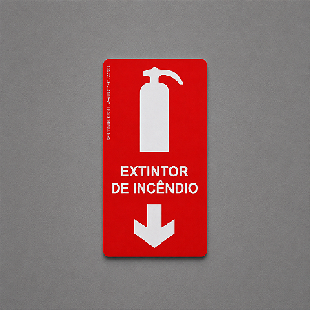 Placa Fotoluminescente - Extintor de Incêndio