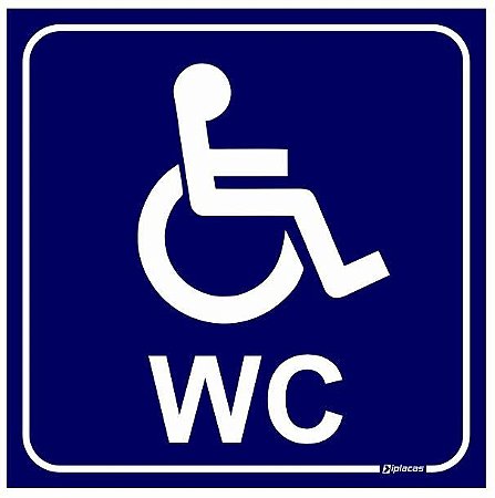 Placa WC Exclusivo para Deficientes